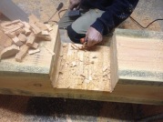 Half-houtverbinding